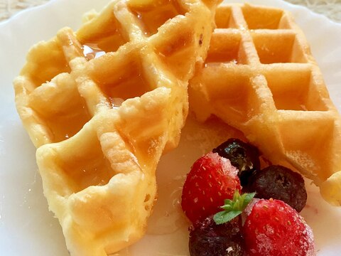 ふわふわ♡もっちり♡米粉ワッフル